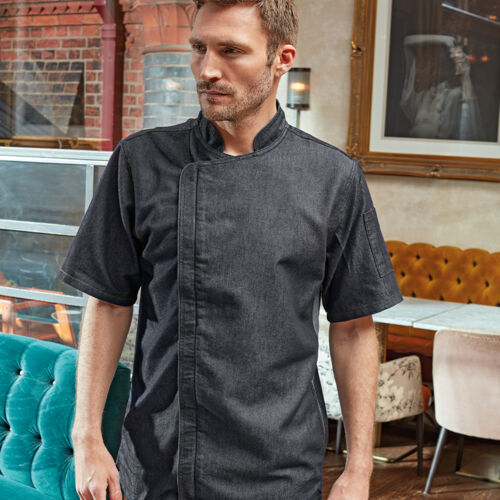 Premier Short Sleeve Zipped Chef's Jacket Thumbnail