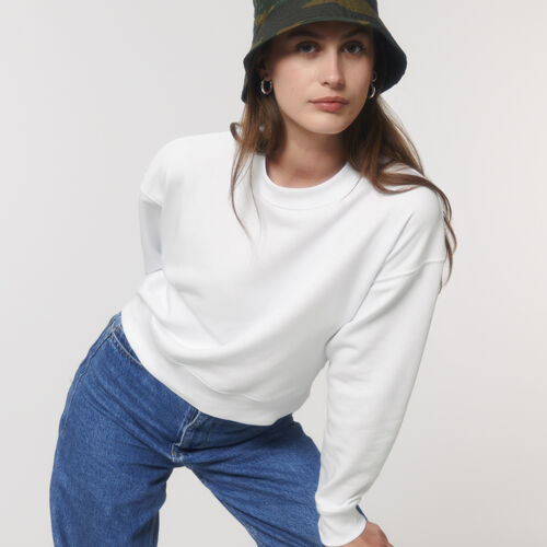 Stella Cropster terry women's cropped crew neck sweatshirt (STSW873) Thumbnail