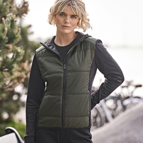 Tee Jays Ladies Hybrid-Stretch Hooded Jacket Thumbnail