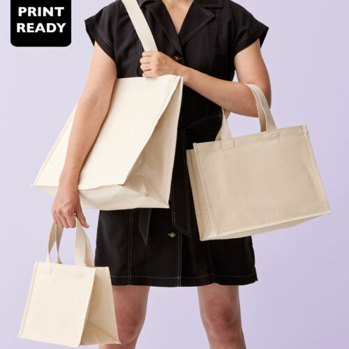 Recycled premium canvas stand-up shopper Thumbnail