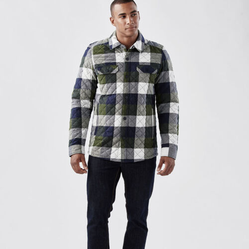 MEN'S QUILTED PLAID SHACKET Thumbnail