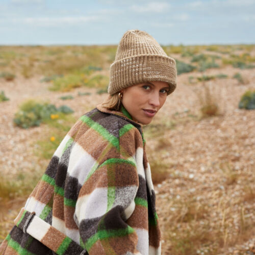 Chunky Knitted Patch Beanie Thumbnail