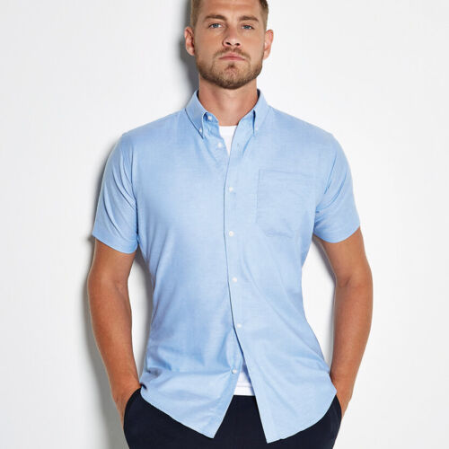 Slim fit workwear Oxford shirt short sleeve Thumbnail