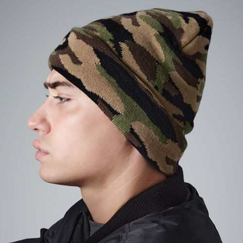 Beechfield Camo Cuffed Beanie Thumbnail